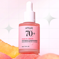 Сыворотка с персиком для гладкой и сияющей кожи Anua Peach 70 Niacin Serum, 30мл