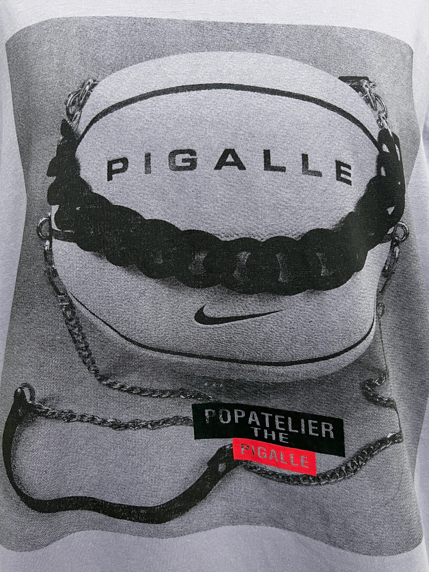 Футболка 109 удлиненная с принтом и надписью PIGALLE