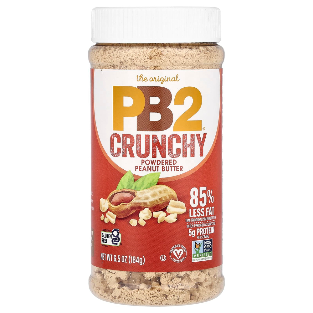 PB2 Foods, The Original, арахисовая паста с хрустящей пудрой, 184 г (6,5 унции)