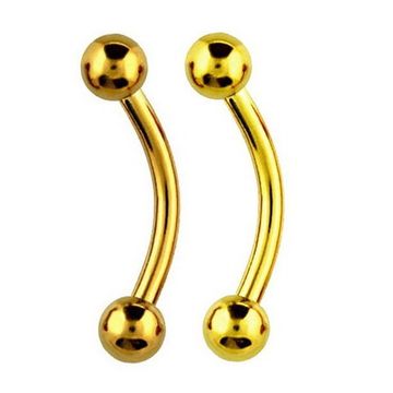 Банан сталь 1,2 мм (шарик/золото)