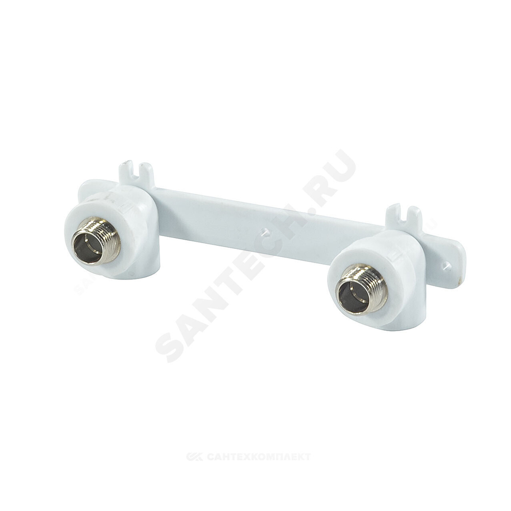 Планка монтажная PP-R белая Дн 25х1/2" НР под смеситель с водорозетками PRO VALFEX 10124220-PRO