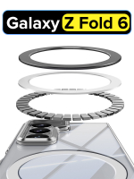 Чехол на заднюю крышку Samsung Galaxy Z Fold 6 WLONS Spirit Shield прозрачный, с MagSafe и металлической подставкой в блоке камеры