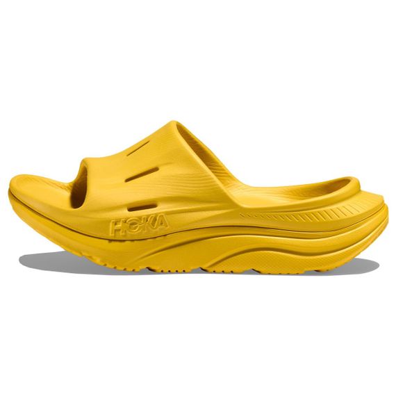 Hoka One One Ora Recovery Slide 3 'Passionfruit Yellow'