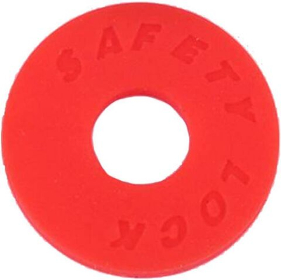 Противососказывающее кольцо гитарного ремня красное (2 шт)