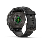 Смарт - часы Garmin fenix 8 - 43 мм, AMOLED Sapphire, угольно-черный DLC, пепельно-серый ремешок