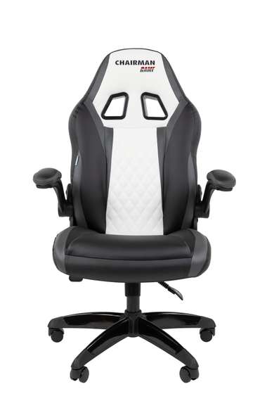 Офисное кресло Chairman Game 15 Россия экокожа черный/серый/белый