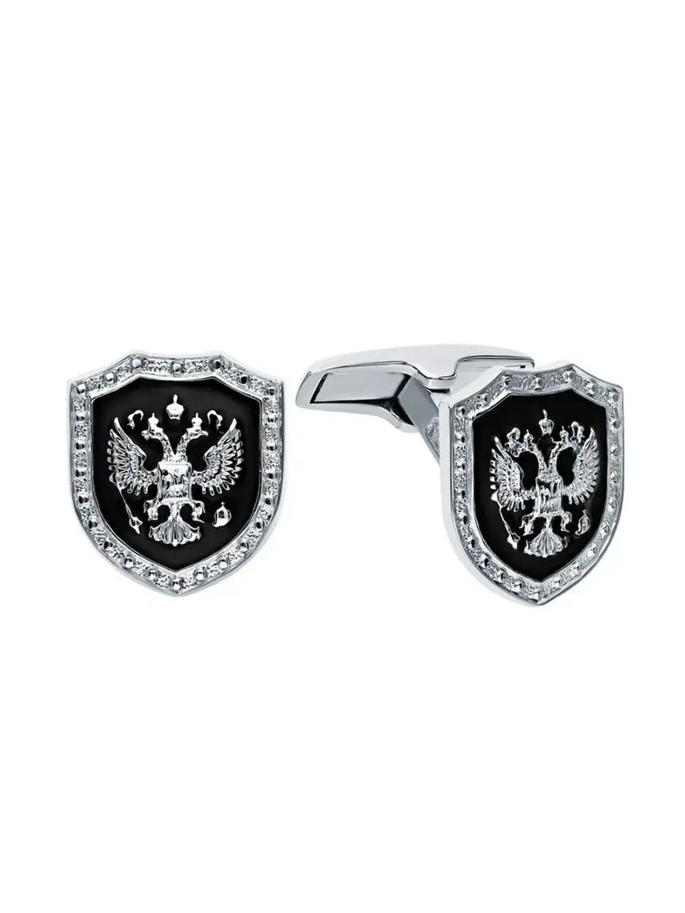 Запонки ювелирные с двуглавым орлом