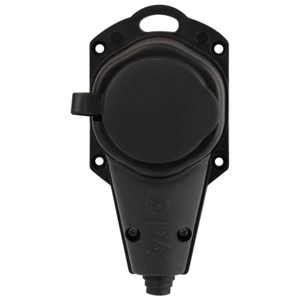 Колодка ЭРА KX-1e-B-IP44 каучуковая с заземлением 1 розетка 16A IP44 черная | Колодки