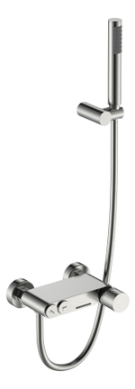 Boheme Смеситель STICK для ванны Nikel Brush с ручкой DIAMOND