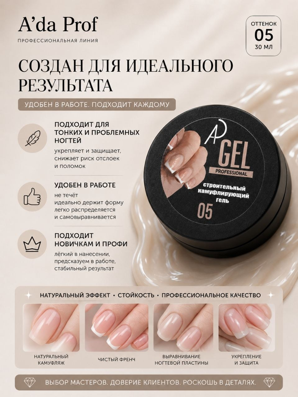 Камуфлирующий гель 15 гр 05