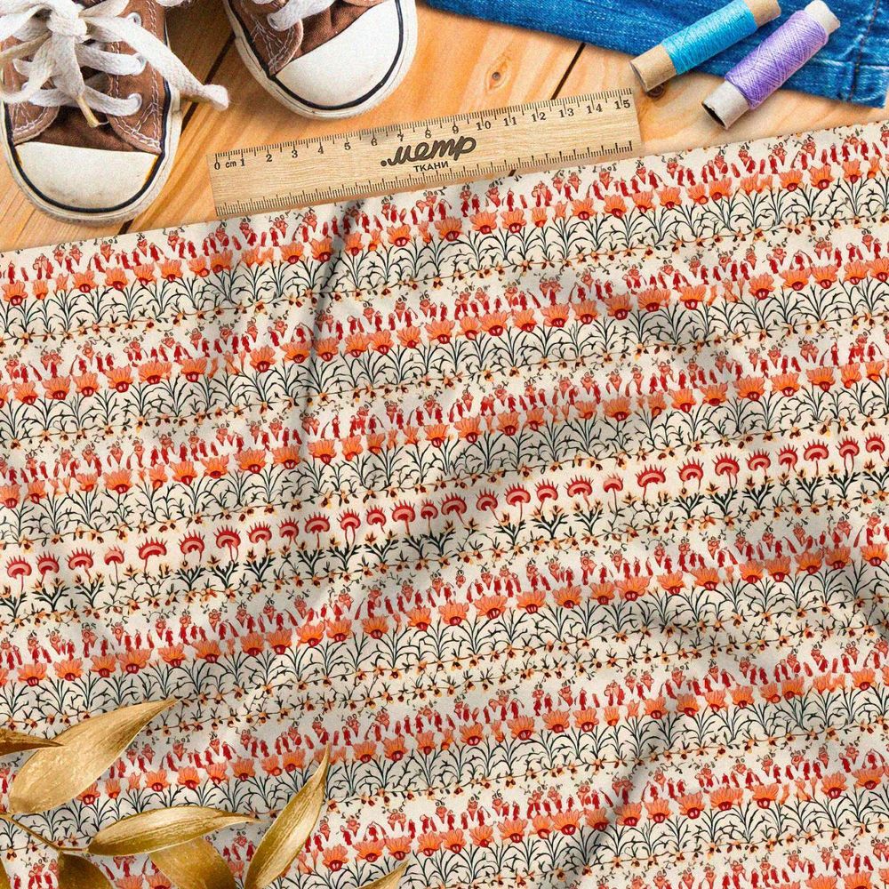 Ткань премиум Оксфорд 600D пламенный балет