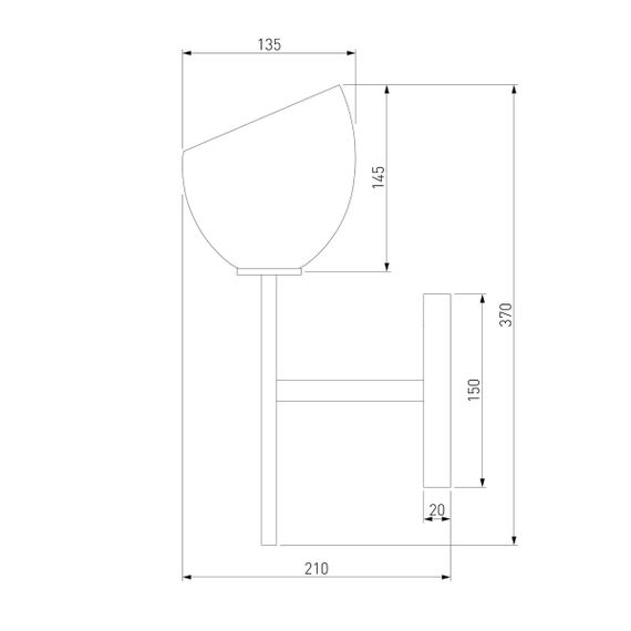Бра Eurosvet Arrista 60130/1 хром