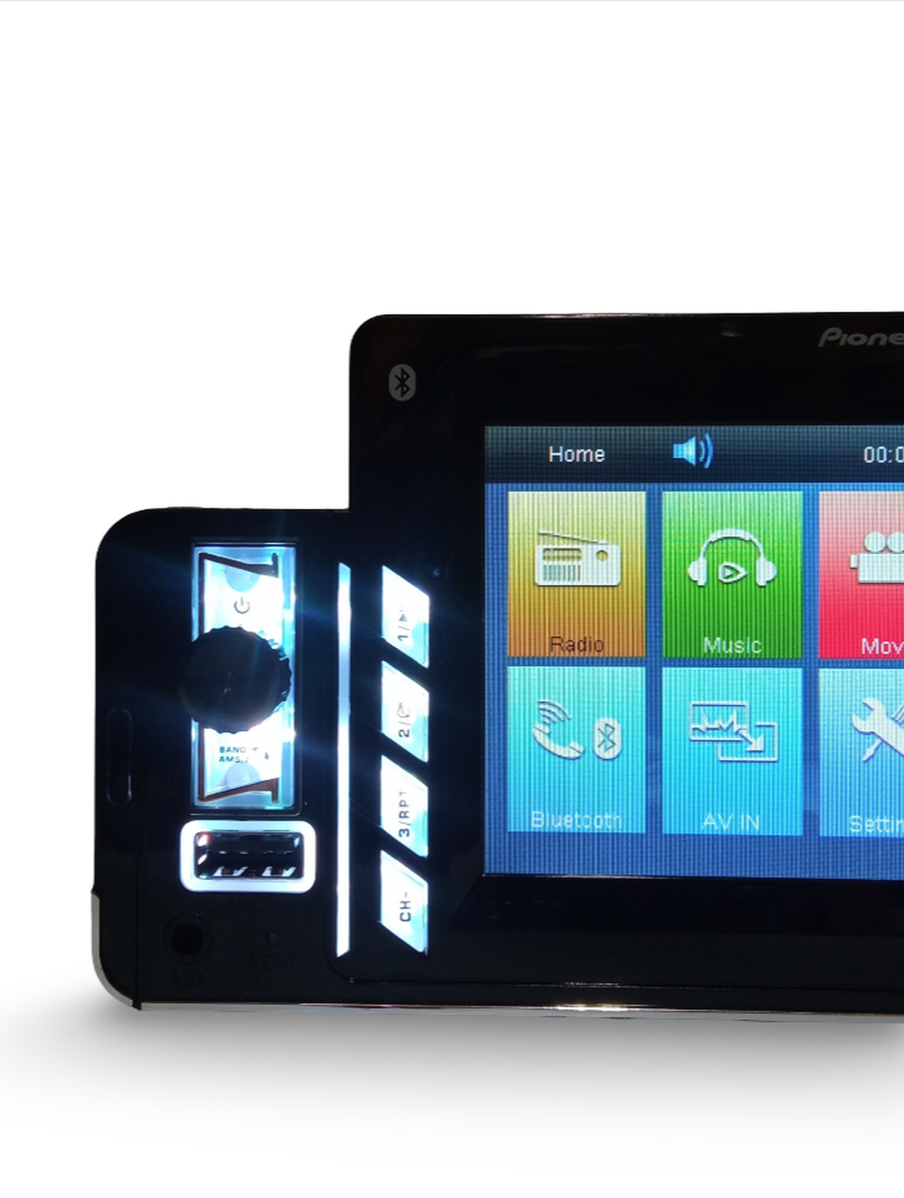 Автомагнитола MP3/MP4/FM экран 4.3" RGB BT DV-Pioner.OK 4422