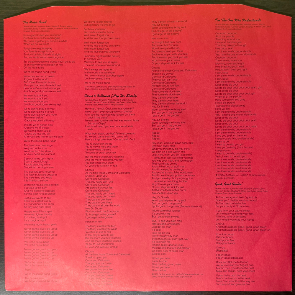 War ‎– The Music Band (Скандинавия 1979г.)