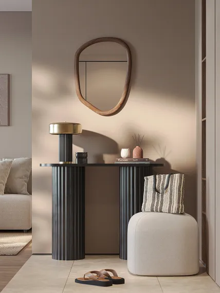 Шкатулка для украшений Marm, D10,5х11,8 см, черный мрамор