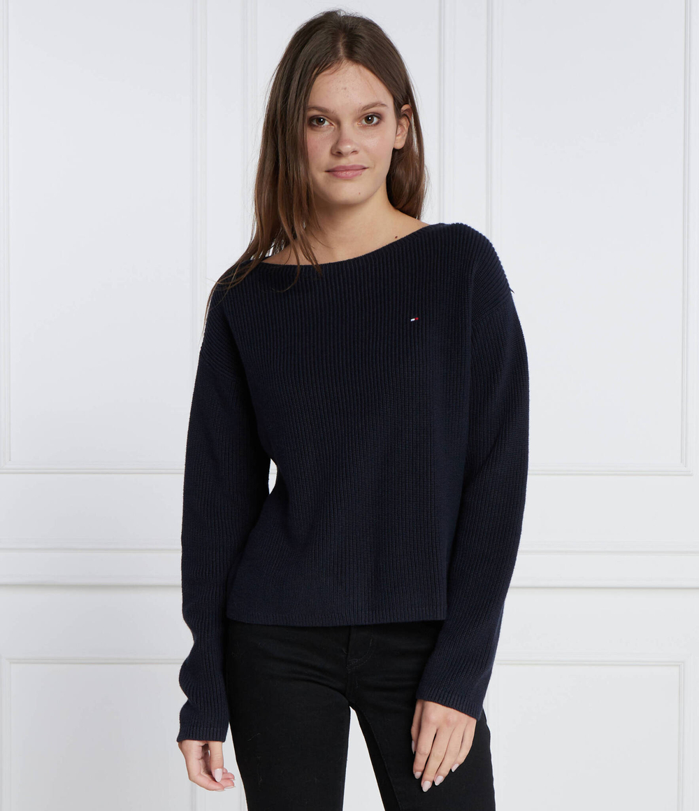 Свитер STITCH OPEN Tommy Hilfiger - темно-синий(WW0WW40345)