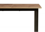 Стол деревянный Woodville Аркон 110(130)х68х75 дуб вотан, черный, ножки черные