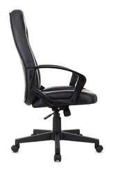 Кресло руководителя Бюрократ T-898AXSN черный Leather Black эко.кожа крестов. пластик