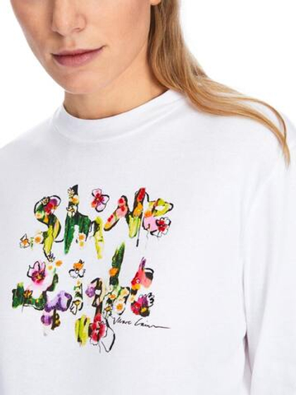 Marc Cain Футболка декорированная бисером