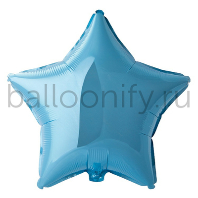 Фольгированная фигура, звезда, 18"/46СМ Пастель Blue