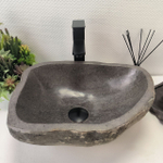 Раковина из речного камня RS-62803 (42*32*15) 55