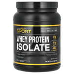 California Gold Nutrition, Sport, изолят сывороточного протеина, без добавок, 454 г (1 фунт)