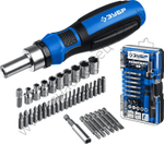 ЗУБР Компакт-38 38 предм., Реверсивная отвертка с насадками (25165-H38)