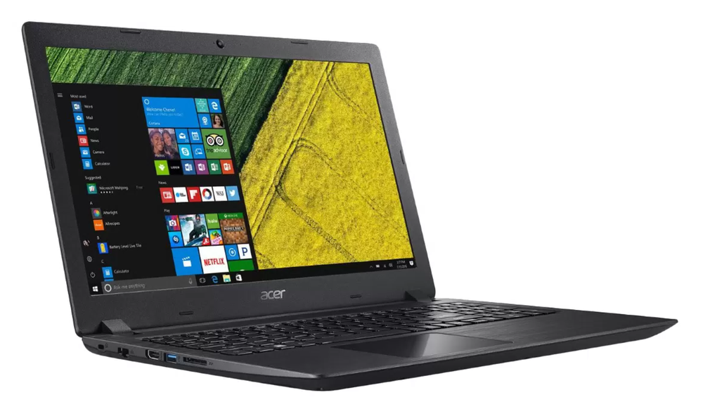 15.6" Ноутбук Acer Aspire A315-21-989S (1366x768, AMD A9-9425, RAM 8ГБ, SSD 256ГБ, AMD Radeon R5, Win 10 Pro)