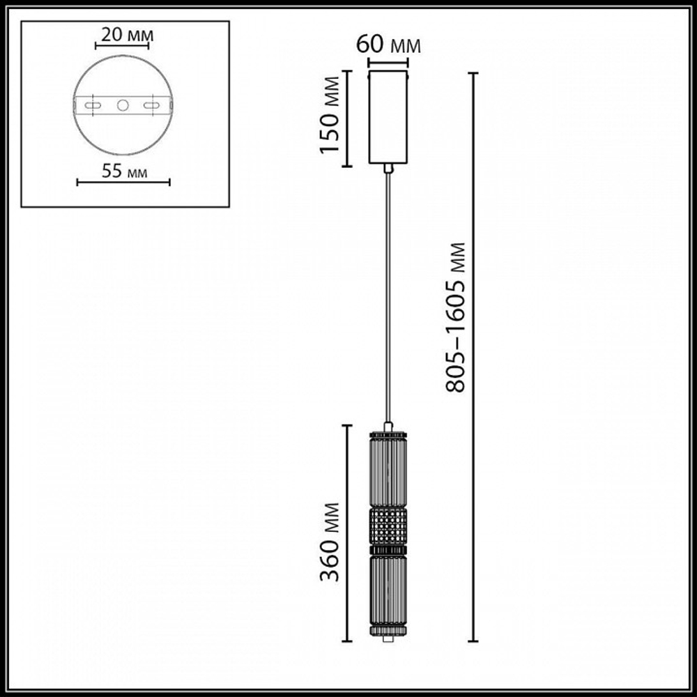 Подвесной светильник Odeon Light COLLIER 5456/12L