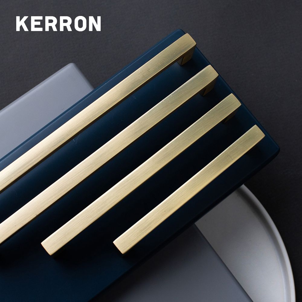 Ручка-скоба, 160 мм, матовое золото