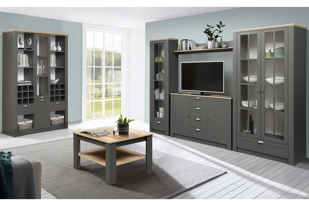 Шкаф комбинированный Прованс 37.05, Диамант серый