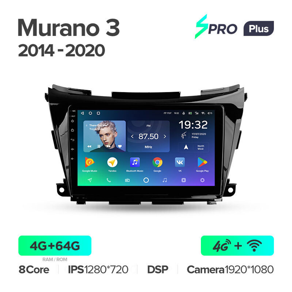 Teyes SPRO Plus 10.2" для Nissan Murano 2014-2020