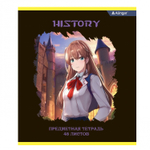 Комплект предметных тетрадей А5 48л., 10 предметов, со справ матер, скрепка, мелов. картон (стандарт), блок офсет, Alingar "Anime style"