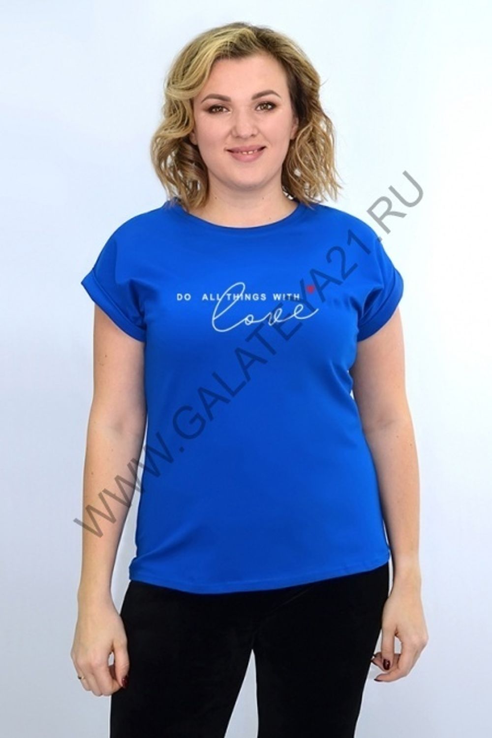 С-1417 Футболка женская / с принтом Уценка