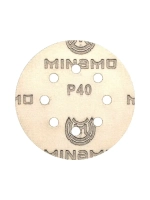 125мм P40 10шт. Шлифовальный абразивный круг для шлифовки под липучку Minamo Soft Matter PB