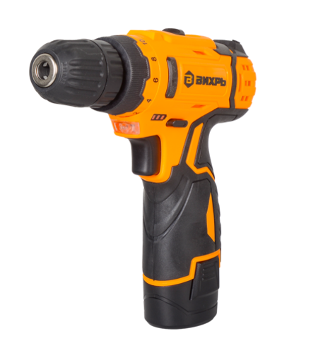 Дрель-шуруповерт Вихрь ДА-12Л-2КН с набором инструментов