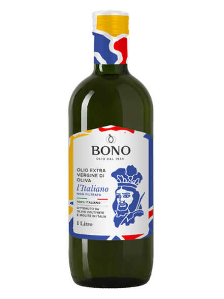 1000 мл BONO Italiano NF Нефильтрованное оливковое масло Extra Vergine Италия