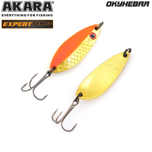 Блесна колебалка Akara Expert Окуневая 50 мм 10 гр. 15/GO