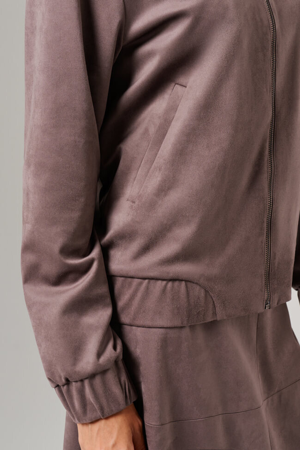 1906 Блузон женский (серо-розовый)