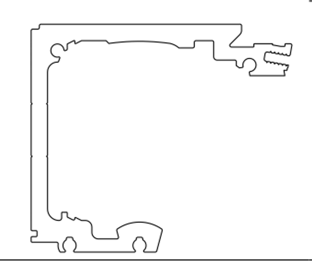 Профиль ходовой ECdrive T2, L= 6500мм