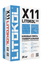 Клей для плитки, керамогранита и камня LITOKOL X11 EVO C1 25кг.