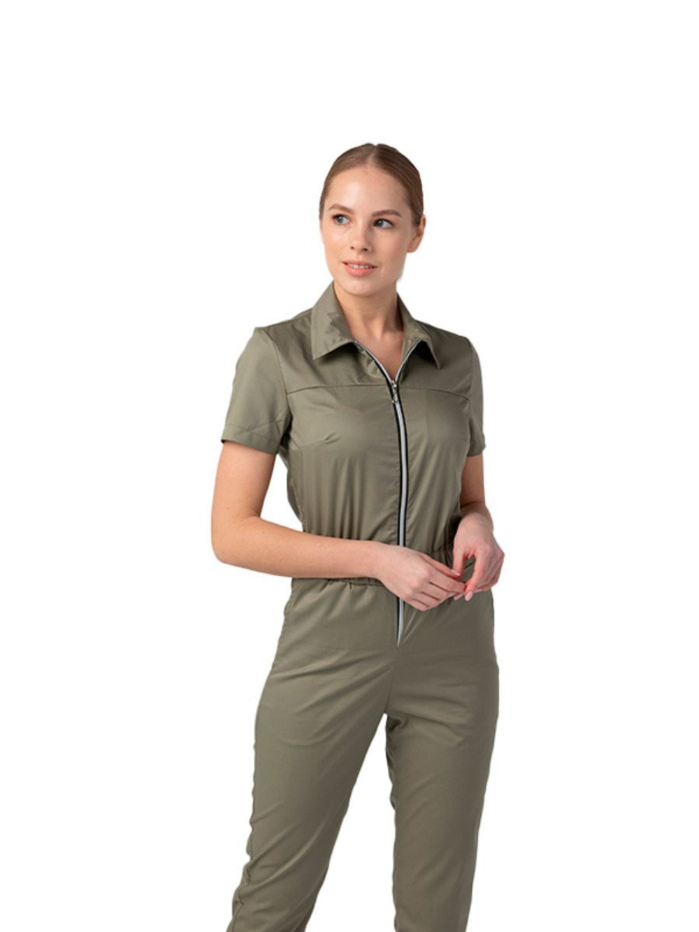 Комбинезон медицинский женский Dr. Nice DRN270, графит, 42