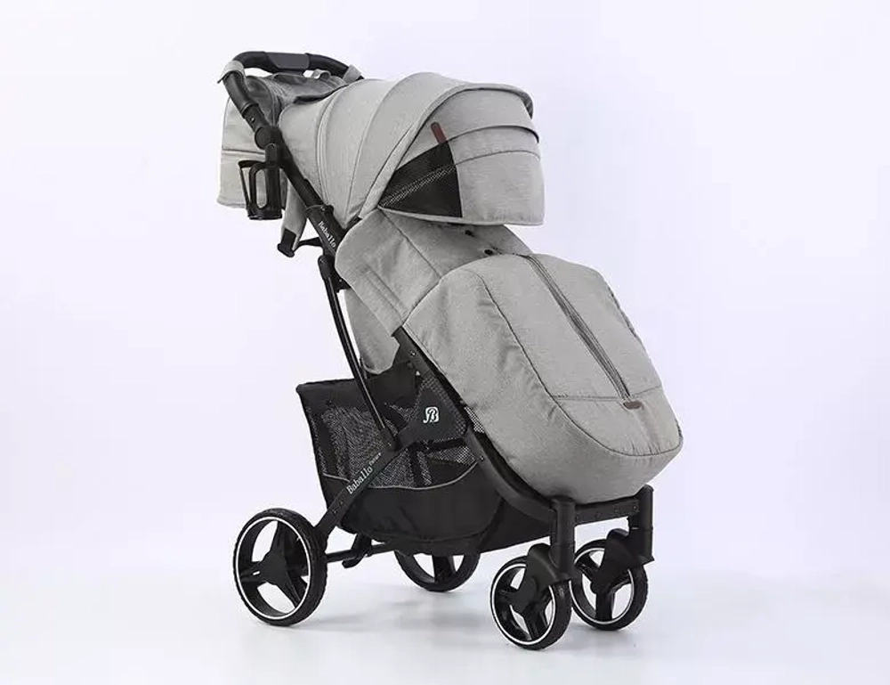 Прогулочная коляска Babalo Future 2023 (серый, черная рама)