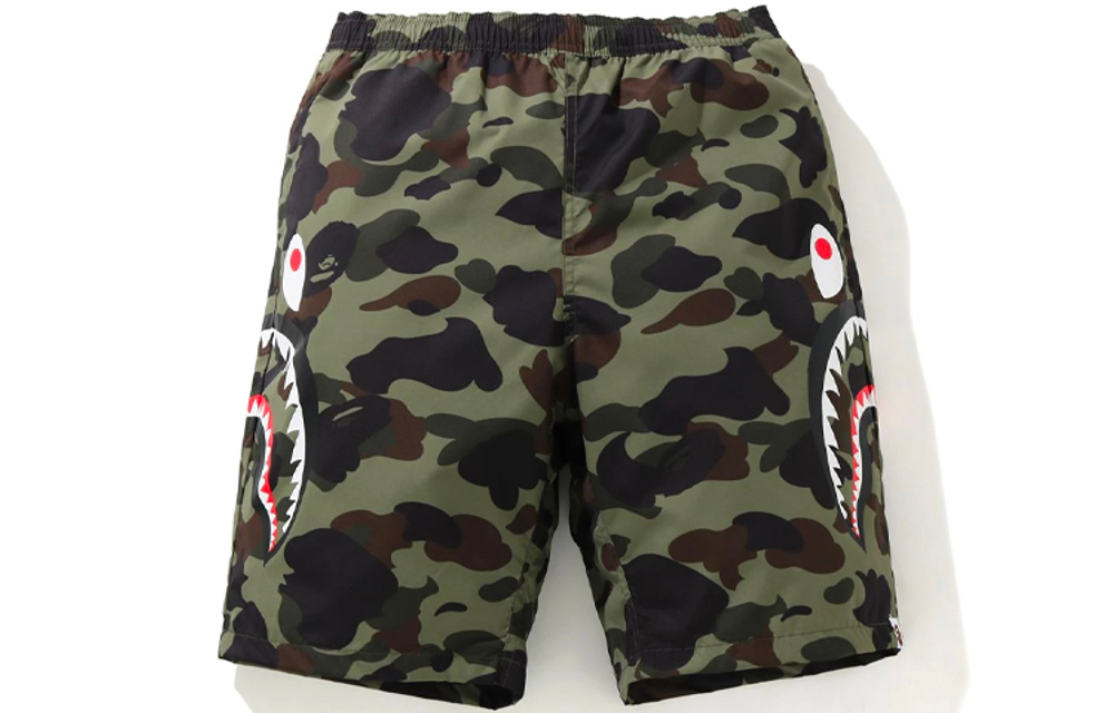 A Bathing Ape Bathing Ape 1st Camo Shark Beach Брюки