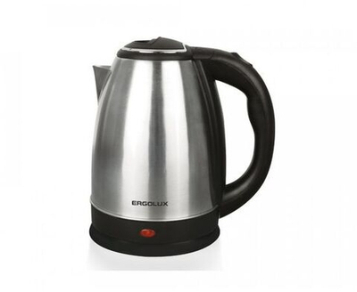 Чайник электр. ERGOLUX ELX-KS05-C72 ПРОМО нерж.сталь, пластик, диск 1.8л, индикатор, 220V 1600W черный