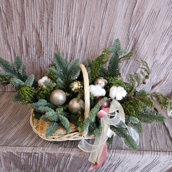Подарочная корзина к новому году и рождеству