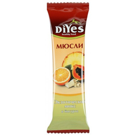 Мюсли DiYes Экзотический микс без сахара 25 гр