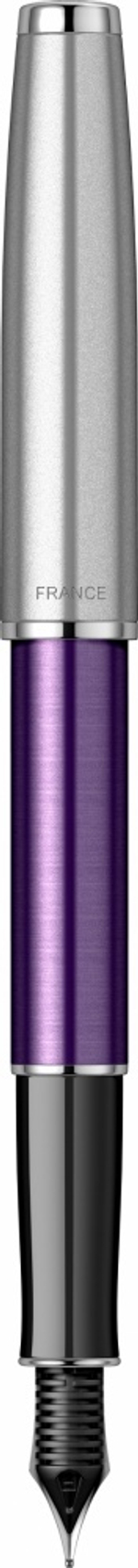 Перьевая ручка Parker Sonnet Essentials Violet SB Steel CT 2169366, перо: F, цвет чернил black, в подарочной упаковке.