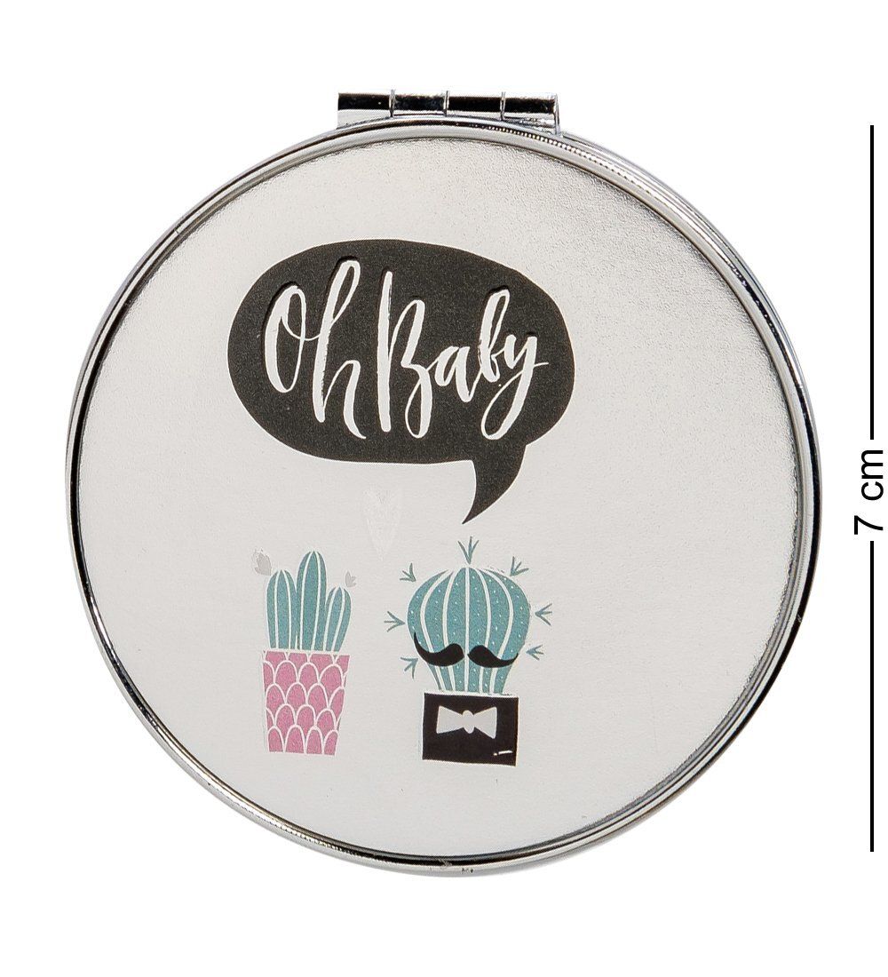 WW-125/2 Зеркало метал круглое «Мелокактус»