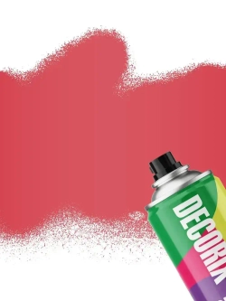 Краска аэрозольная розовая флуоресцентная матовая DECORIX - эмаль акриловая в баллончике для любых поверхностей 520 мл
